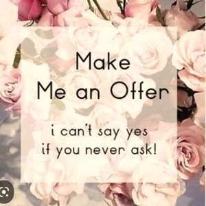 Reasonable offers welcome